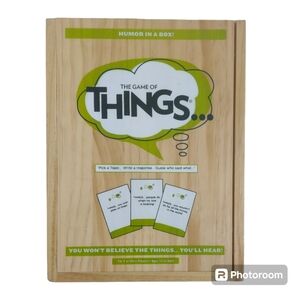 PlayMonster The Game of Things Board Game Wooden Box Edition Party Game NEW